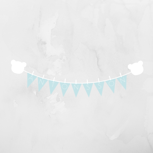 Nafnaborði | Blár
