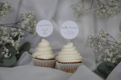 Cupcake toppar | Halló heimur blátt