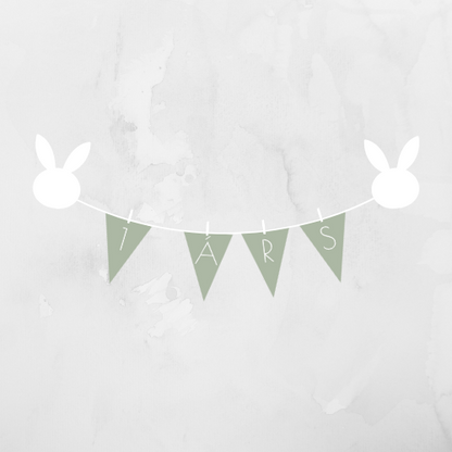 Afmælisborði | Ljósgrænn