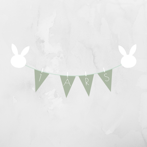 Afmælisborði | Ljósgrænn