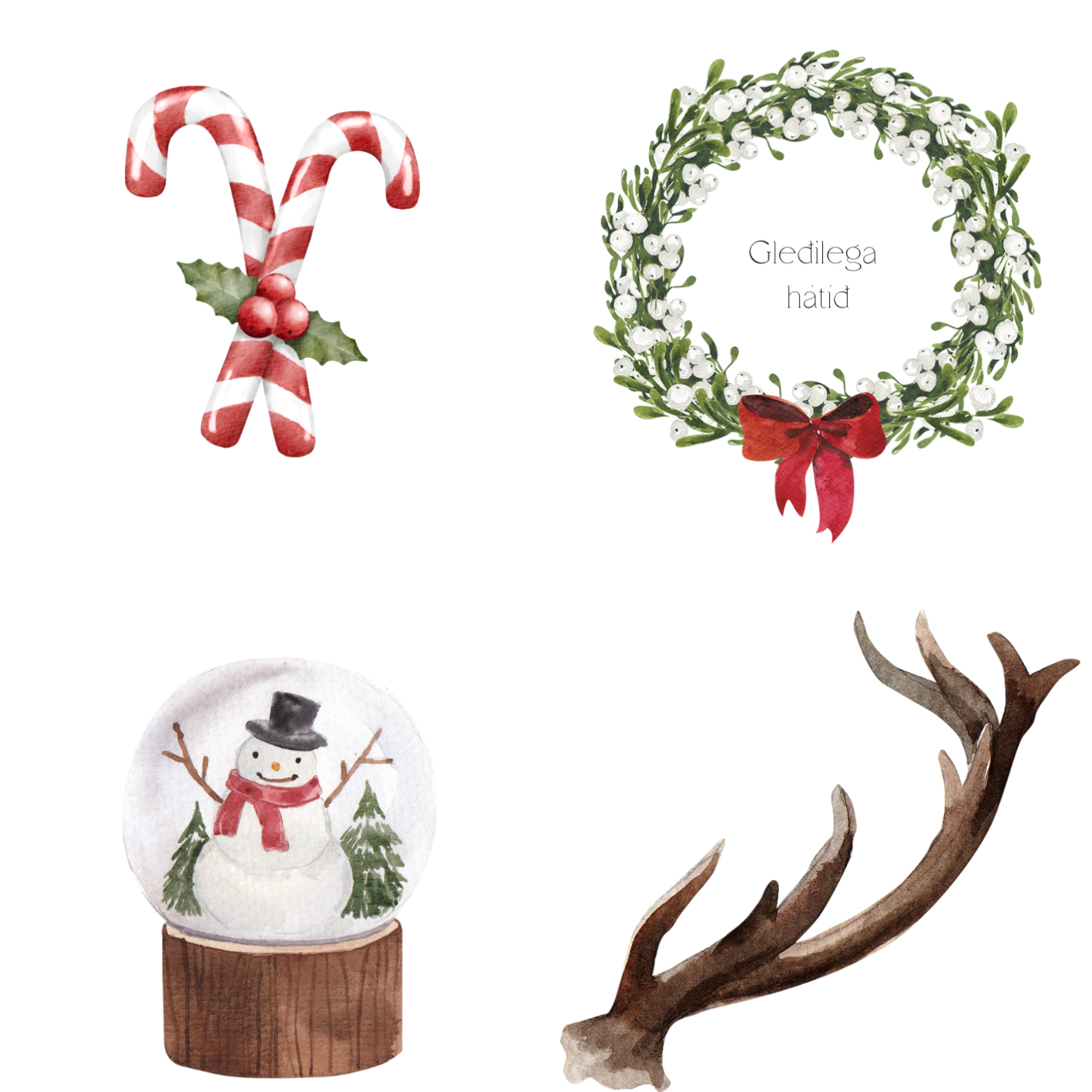 Jólamerkimiðar | 12 stk