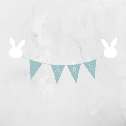 Afmælisborði | Sæblár