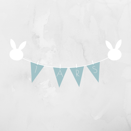 Afmælisborði | Sæblár