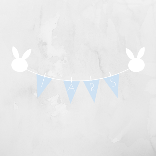 Afmælisborði | Ljósblár