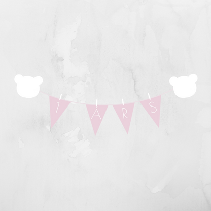 Afmælisborði | Bleikur