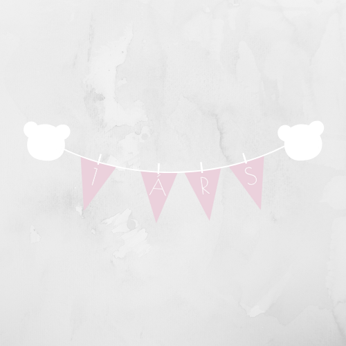 Afmælisborði | Bleikur