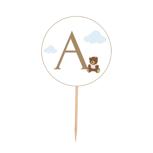 Cupcake toppar | Bókstafur