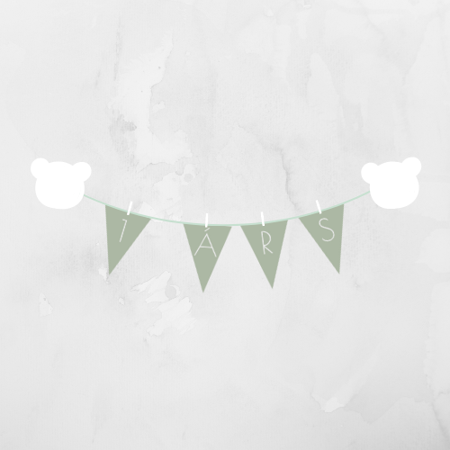 Afmælisborði | Ljósgrænn