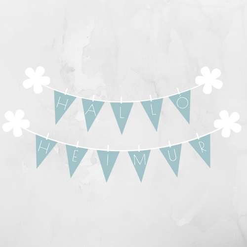 Halló heimur borði | Blár