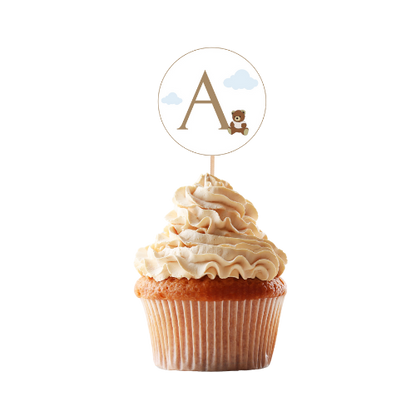 Cupcake toppar | Bókstafur
