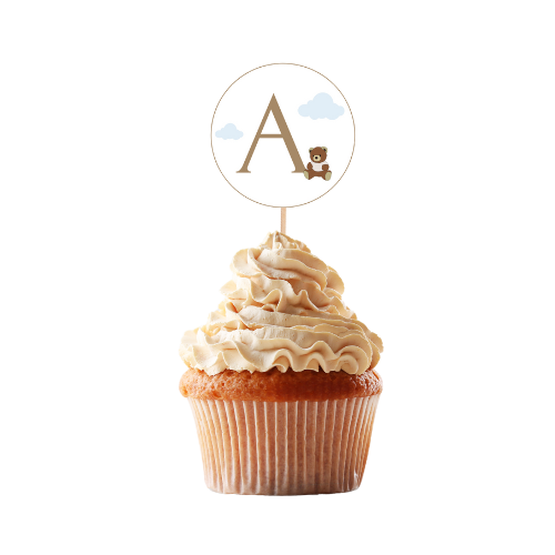 Cupcake toppar | Bókstafur